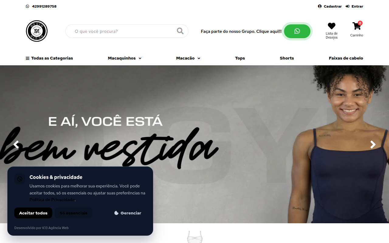 E-commerce MD Gym